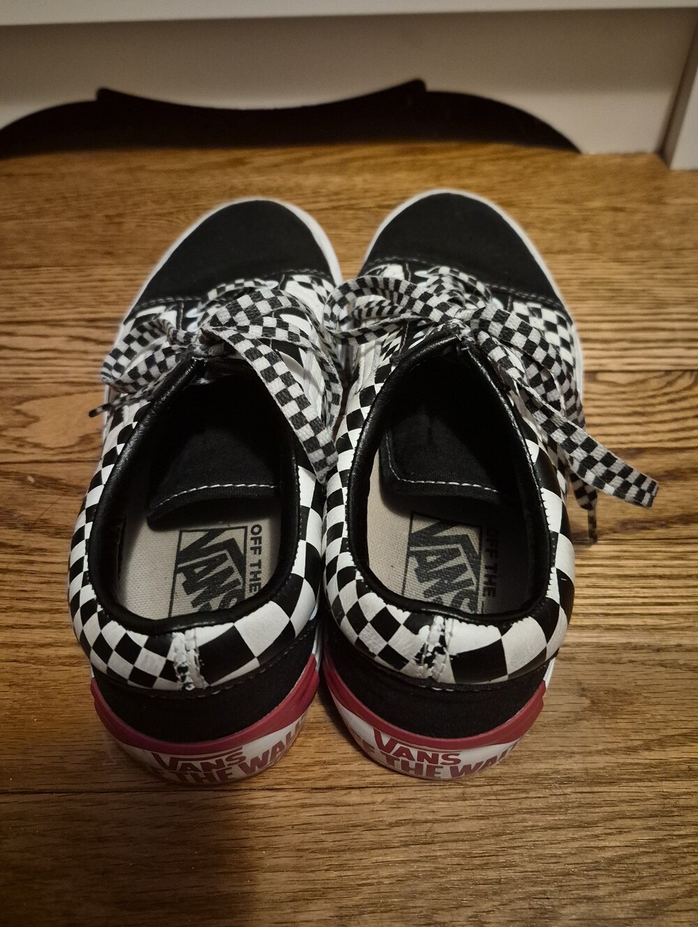 Vans "Off The Wall" Old Skool Checkerboard Platform Sneakers